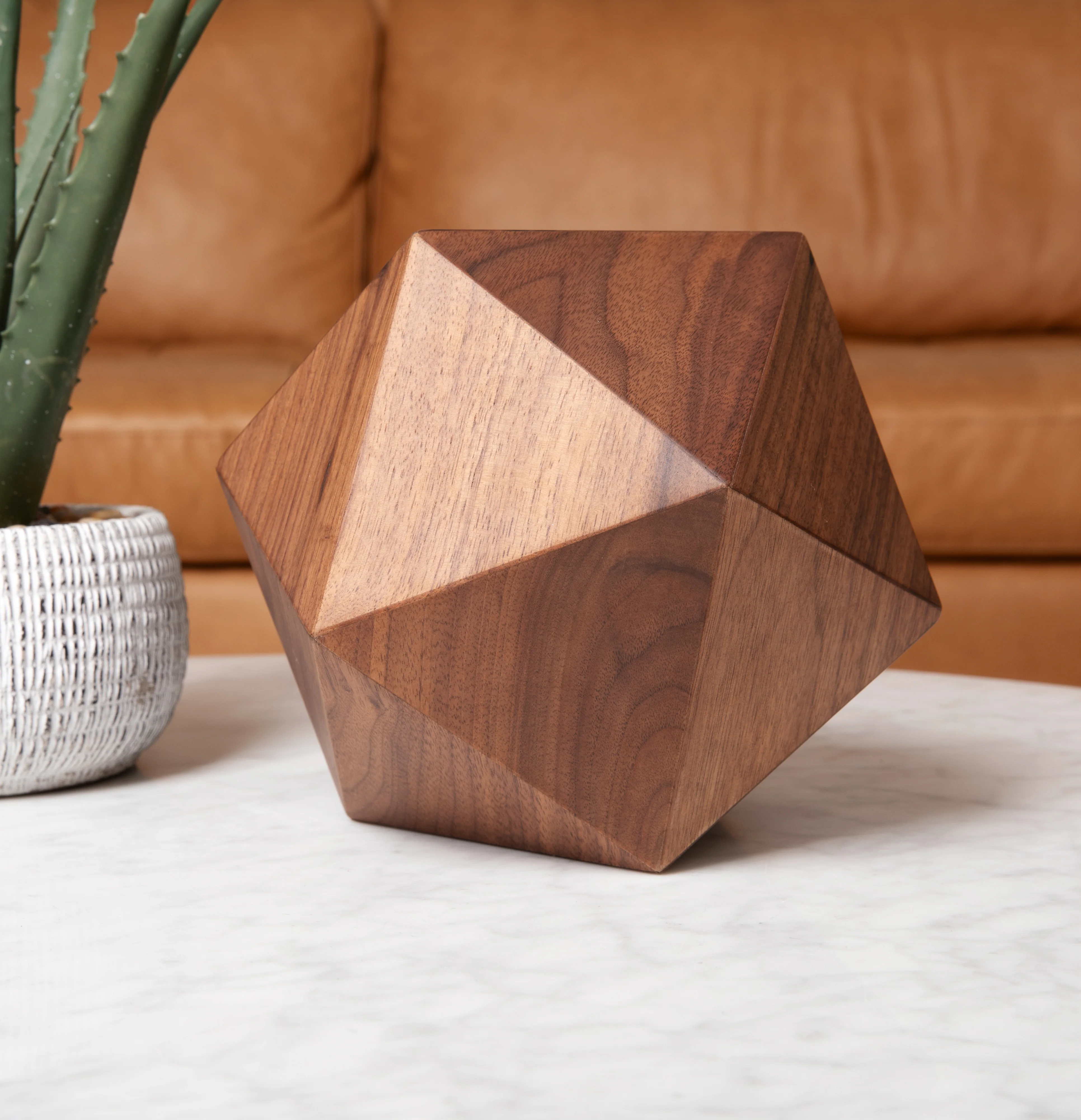 The Bleecker Urn in Walnut - Image 2